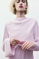 Cowl-Back Dress