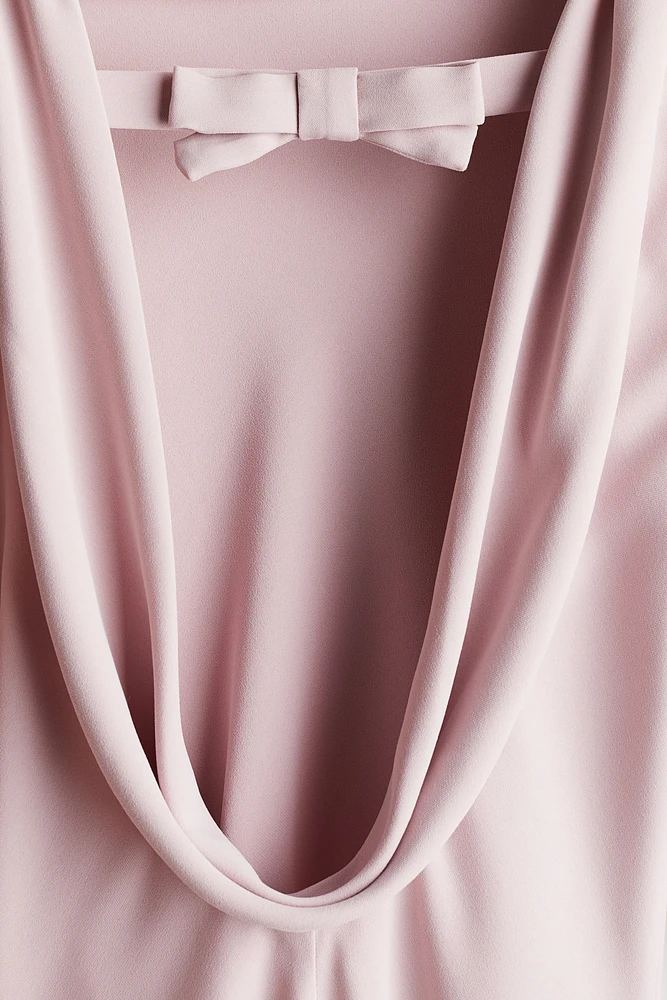 Cowl-Back Dress