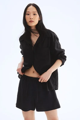 Linen Drawstring Shorts