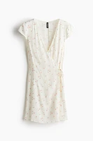 Crêpe Wrap-Front Dress