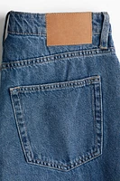 Low Knee-Length Denim Shorts