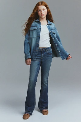 Flared Leg Low Jeans