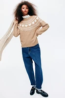 Jacquard-Knit Sweater