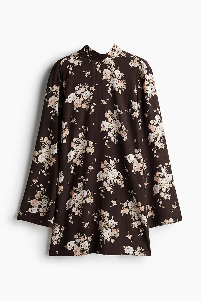 Tie-Detail Open-Back Dress