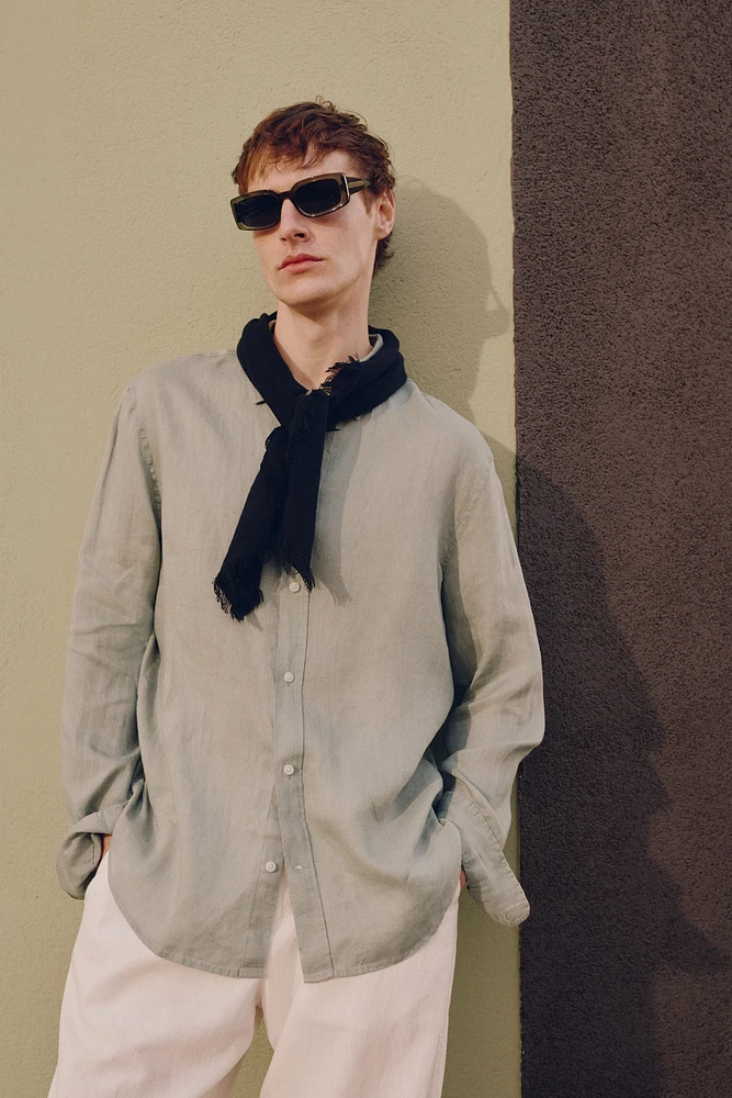 Regular-Fit Linen Shirt
