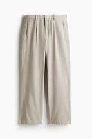 Relaxed-Fit Linen-Blend Pants