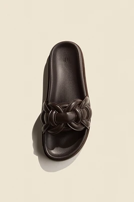 Intertwined-strap Sandals