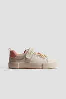 Appliquéd Canvas Sneakers