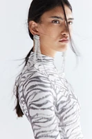 Robe moulante à motif