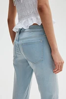 Flared Low Ankle Jeans