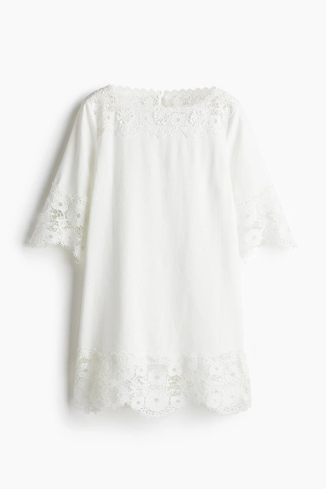 Lace-Detail Dress