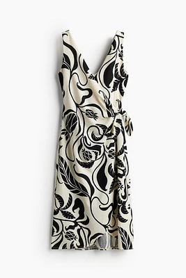 Robe portefeuille texturée