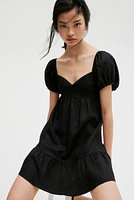 Puff-Sleeved Dress