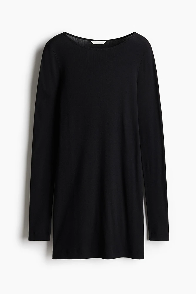 Ribbed Mini Dress