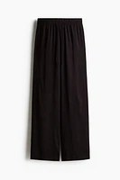 Wide-cut Pull-on Pants