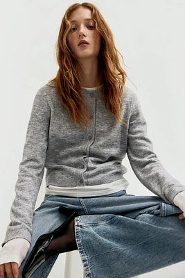 Fine-Knit Cardigan