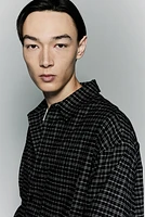 Loose Fit Flannel Shirt