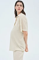 MAMA 2-Piece Crochet-Look Set