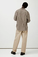 Loose Fit Flannel Shirt