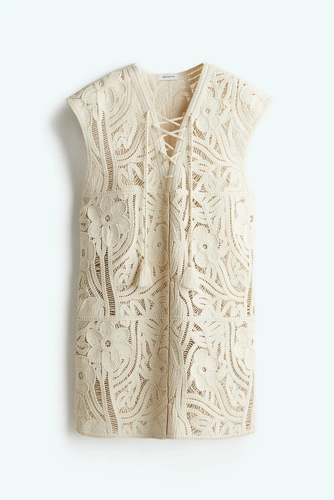 Crochet-Look Dress