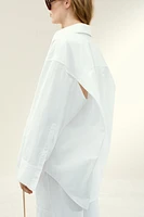 Chemise en coton avec détails de couture