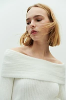 Off-the-Shoulder Sweater