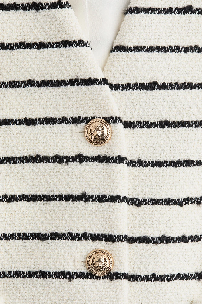 Gilet sans manches en bouclé