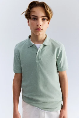 Cotton Pique Polo Shirt