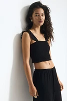 Smocked Crop Top