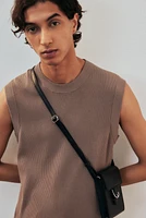 Regular-Fit Ribbed Sweater Vest