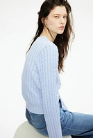 Cable-Knit Cardigan