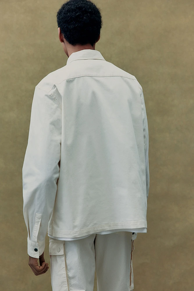 Regular-Fit Twill Overshirt