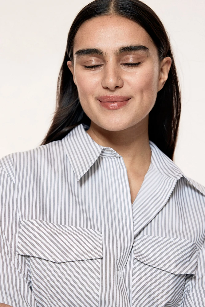 Fitted Poplin Shirt