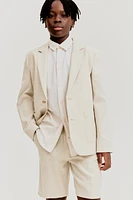 Linen-Blend Shorts