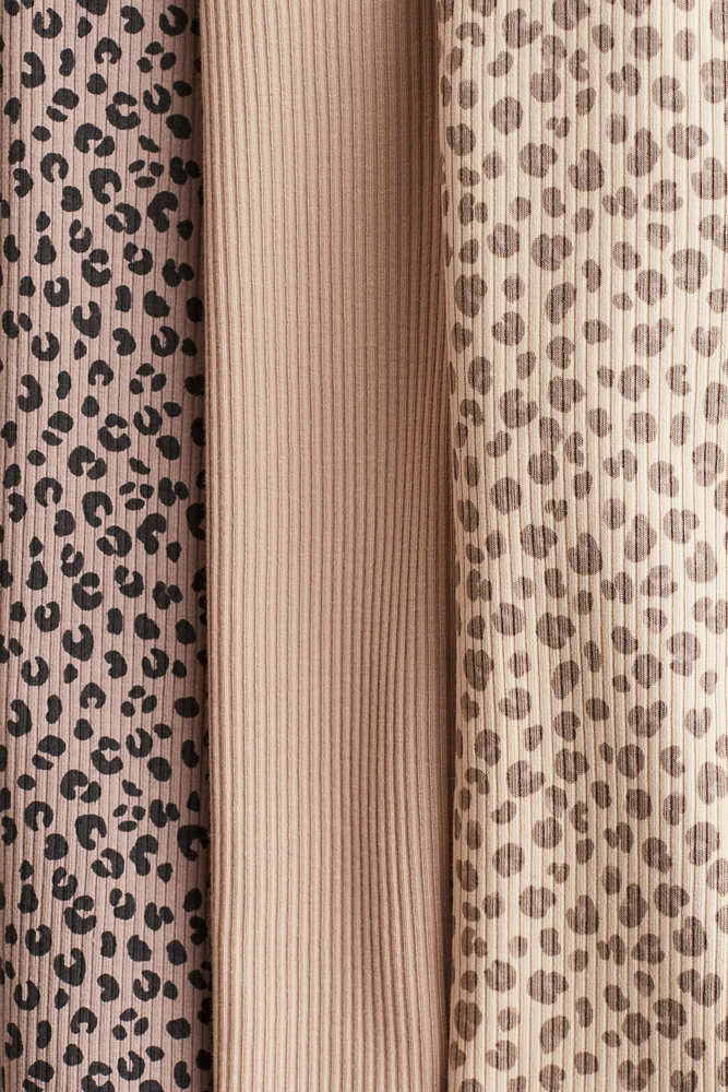3-pack Ruffle-Trimmed Jersey Tops