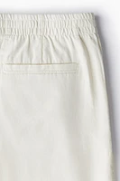Regular-Fit Linen-Blend Shorts