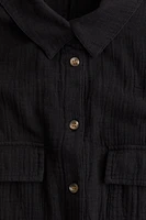 Tie-belt Shirt Dress