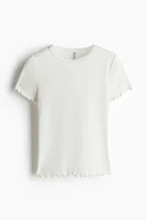 Overlocked Trim T-Shirt
