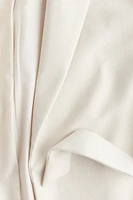 Brushed-Finish Tie-Belt Coat