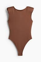 Low-Back Bodysuit with Shoulder Pads