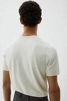 Slim-Fit Fine-Knit T-Shirt
