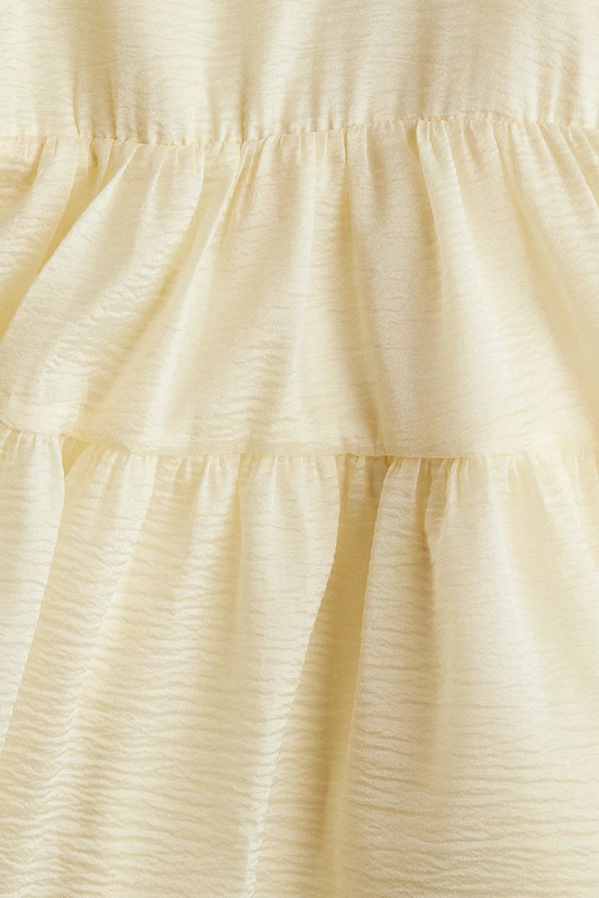 Patterned Organza Dress