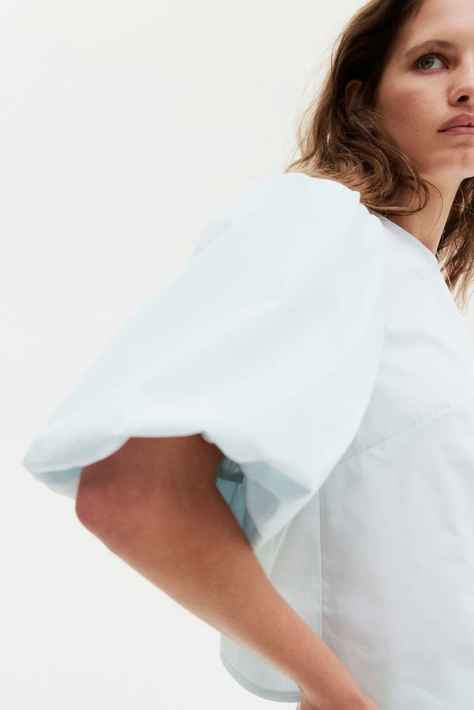 Puff-Sleeved Blouse