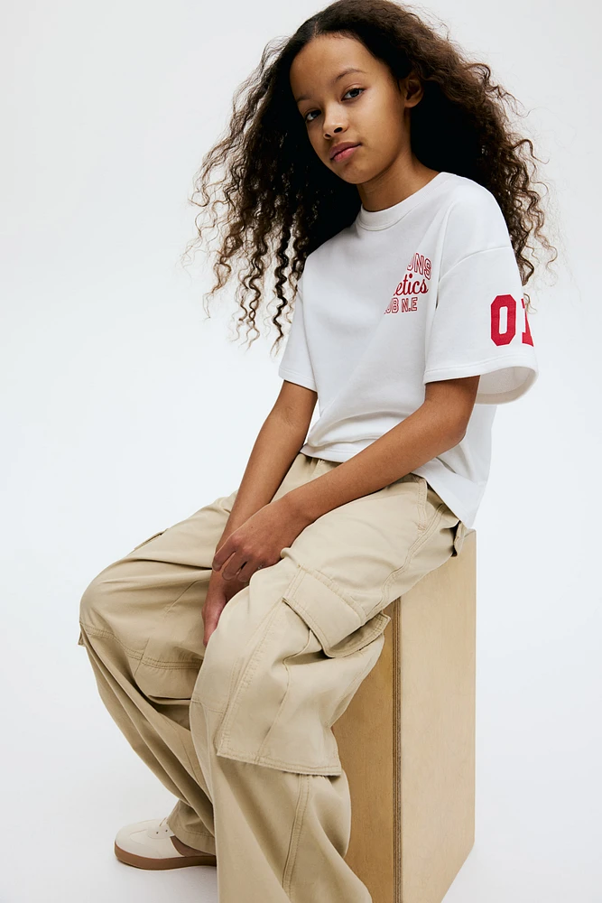 Wide-Leg Cargo Pants