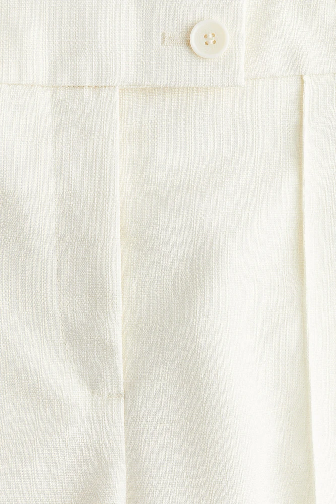 Flared Creased Pants