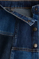Patched Denim Skirt