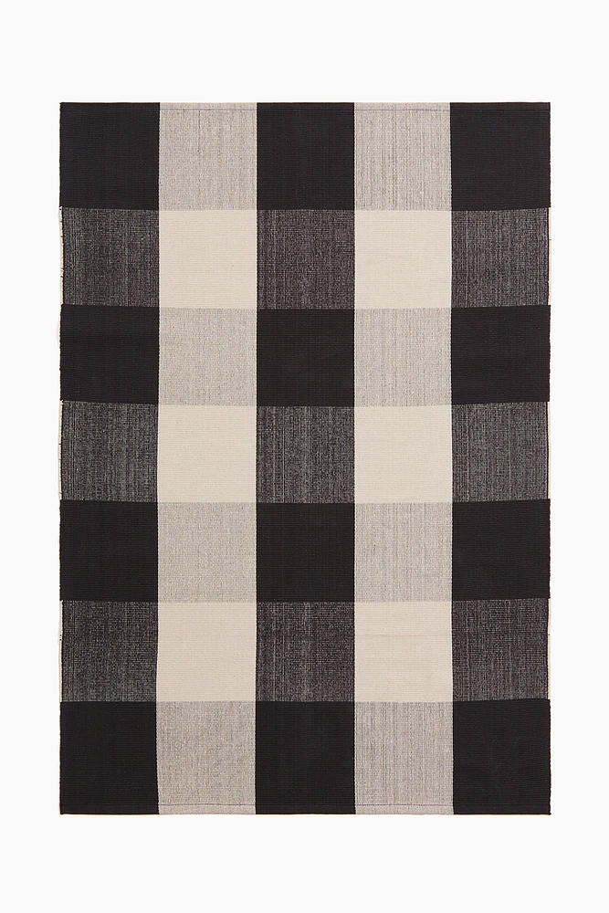 Plaid Flatweave Rug