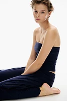 2-Piece Ribbed Top and Pants Set