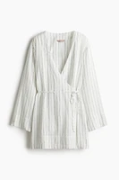 Robe de chambre en lin mélangé