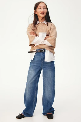 Jean à jambes larges